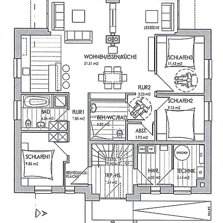 Apartament Lasse -eg -rollstuhlgerecht Kappeln